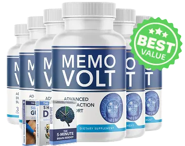 MemoVolt 6-bottle package — best per-bottle value with free US shipping